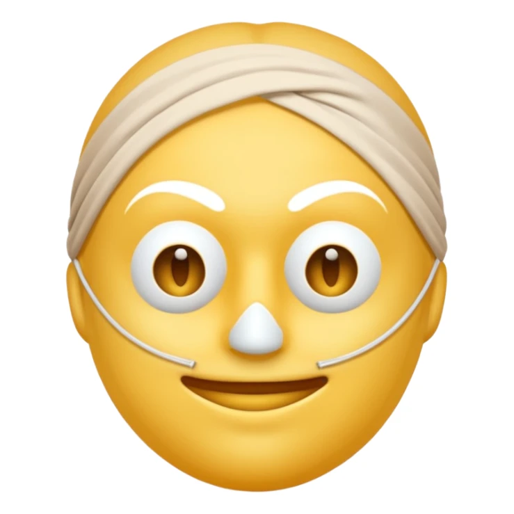 Eu quero um emoji😔 a segurar uma mascara🙂 sticker