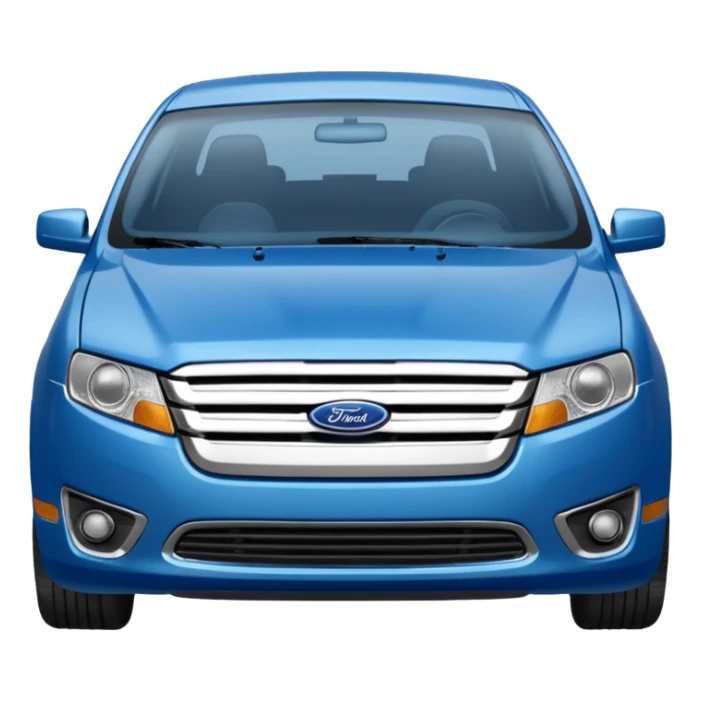 a blue 2010 Ford fusion sticker