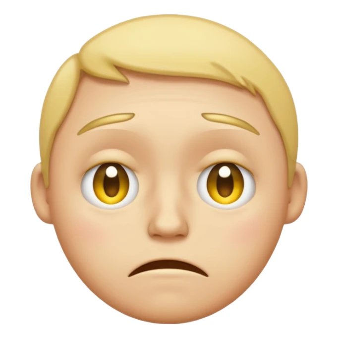 very very very very very very sad yellow faced emoji sticker