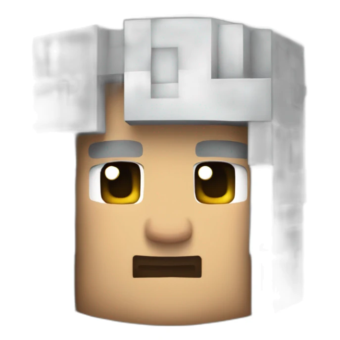 Steve de Minecraft con lo que sea en la cabesa sticker