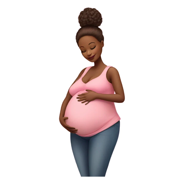 Pregnant barbie with doula sticker