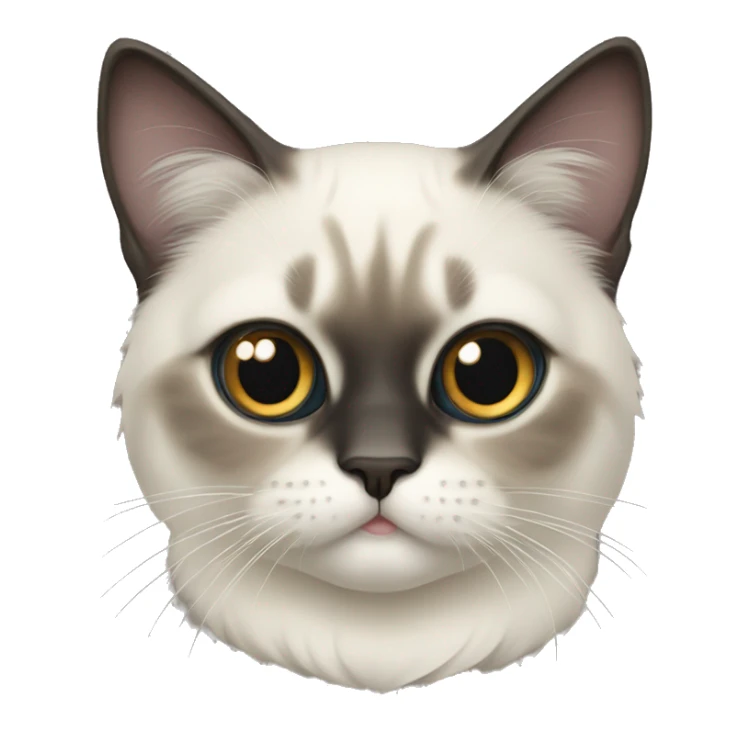 cat Cute and creepy sacred of birman sticker