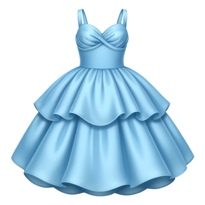 The bubble dress is typically a voluminous ball gown, designed to make Glinda look like she’s literally floating in a bubble. It features:  Pale blue or shimmering white-blue hues isolated  sticker