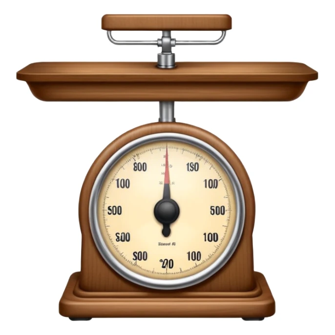 Make a weighing scale emoji in color brown sticker