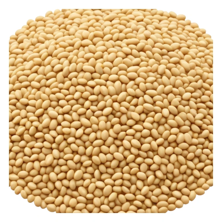 sesame seeds sprinkled on top of food sticker