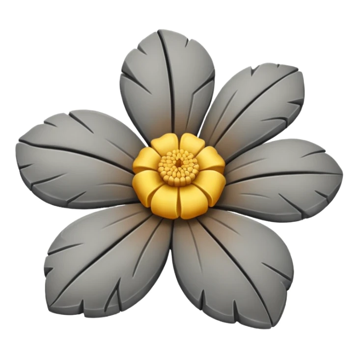 stone flower sticker