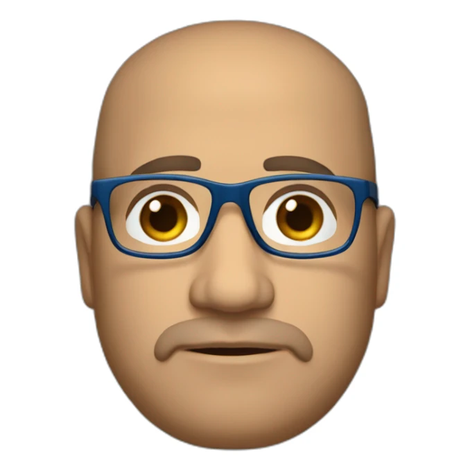 dark-haired-spanish-40-year-old-fat-man,-brown-eyes,-blue-glasses,-no-beard,-no-moustache. sticker