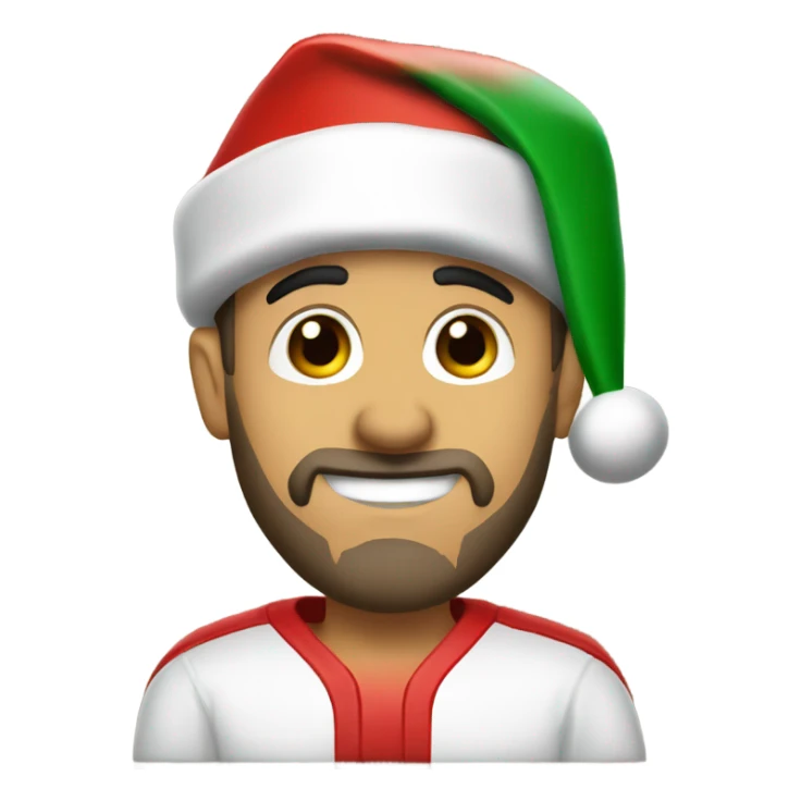 Matt Lafleur in a Santa hat sticker