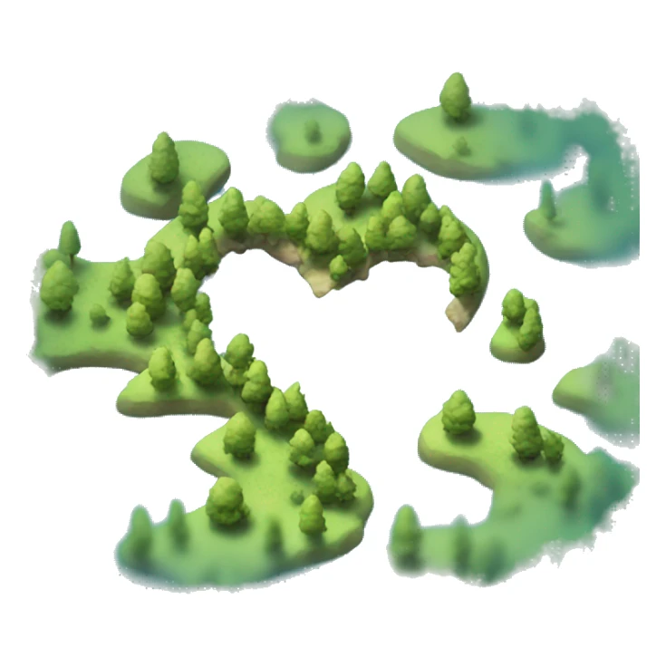 Lake the shape of a heart  sticker