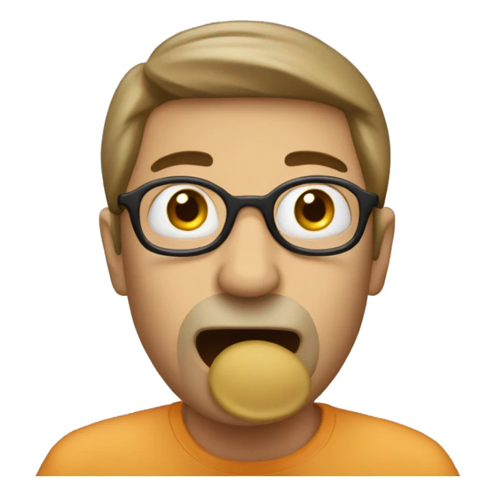 person going "shh" that looks very crazy sticker