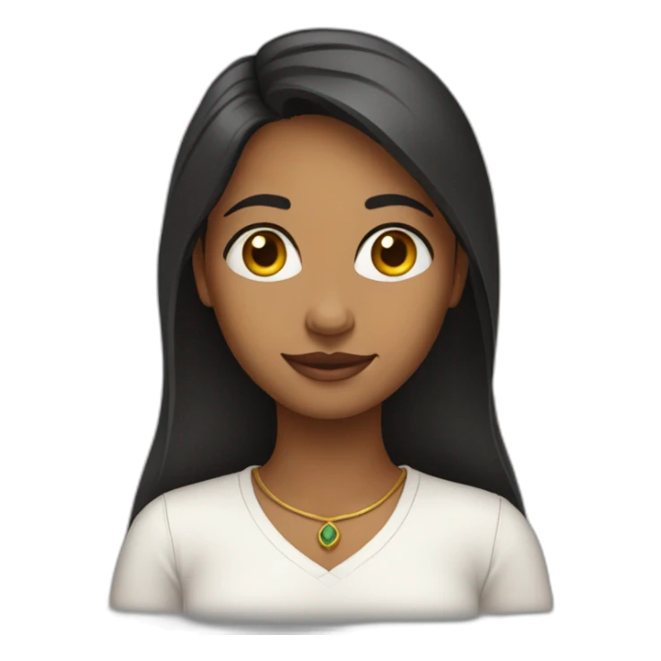 indian-girl-white-shirt sticker