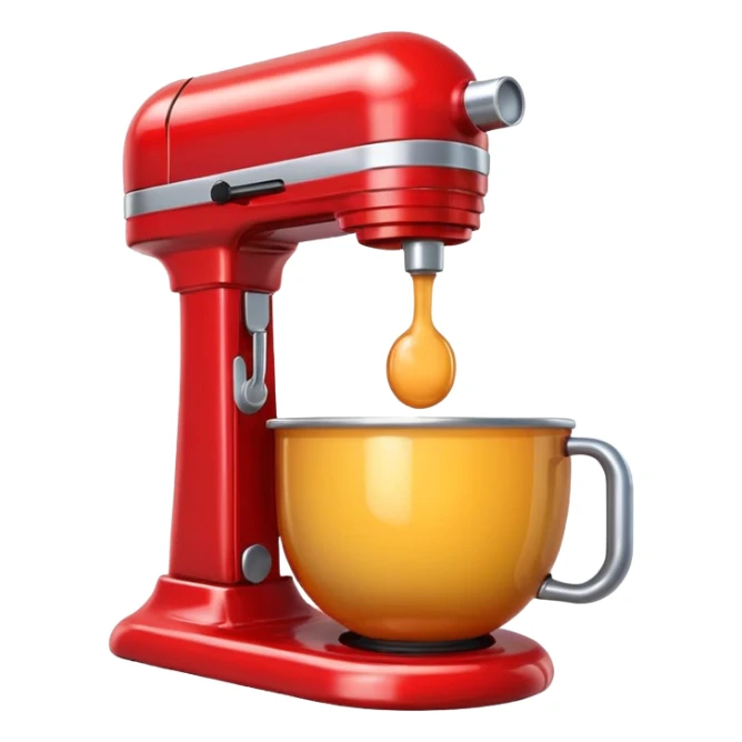 A mixer emoji in apple stile  sticker