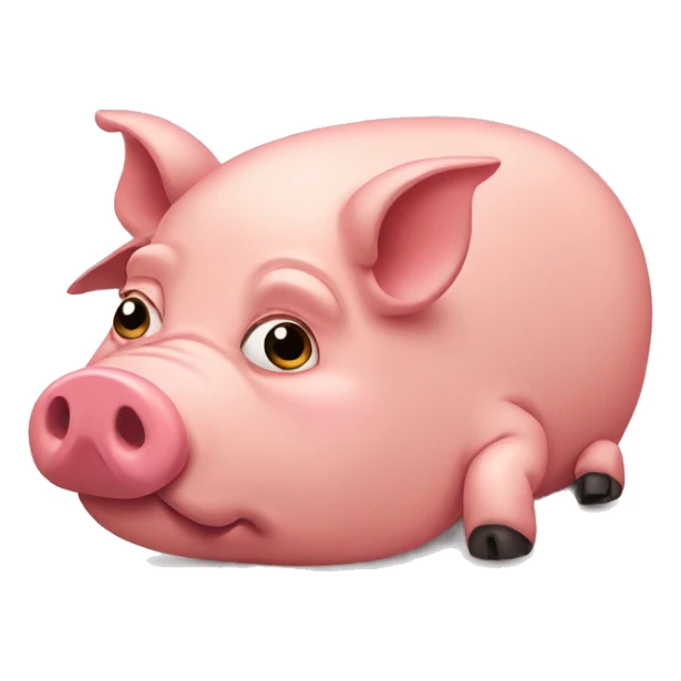 Pig tired sticker
