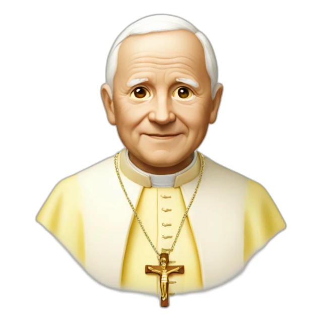 john-paul-ii-skin-color-very-saturated-yellow sticker