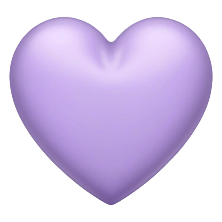Lavender color heart sticker