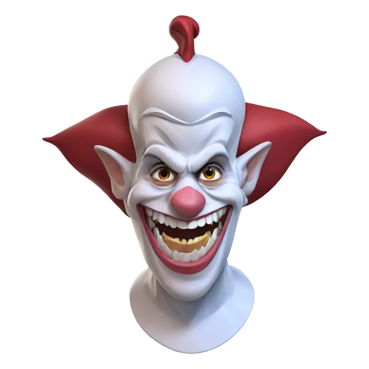 pointy eared boy with teeth sticker