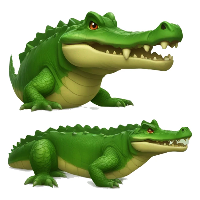 crocodile in the style of world of warcraft sticker