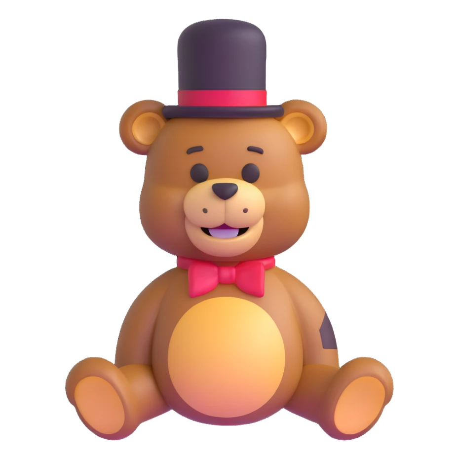 Freddy Fazbear bear sticker