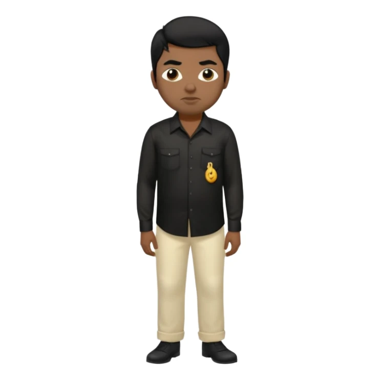 Chino Moreno with black silk shirt, cream loose pants sticker