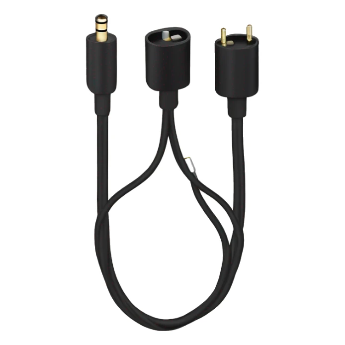 stereo adapter mini jack to big jack for headphones cable sticker