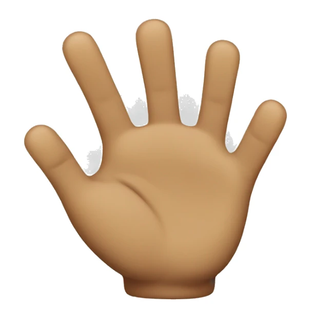 holding emoji with only hands and the fingers are looking left sticker