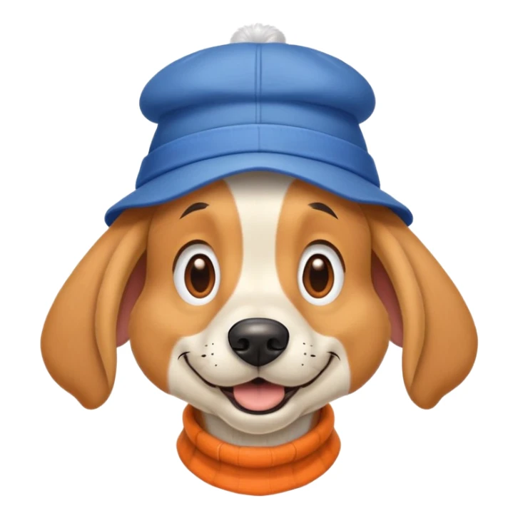 man-dog hybrid resembling Goofy from Disney, cheerful expression sticker