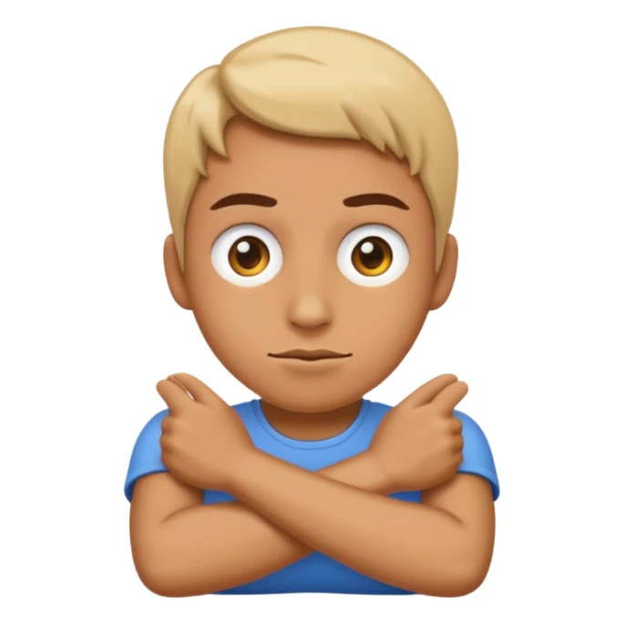 emoji rolling eyes really hard with arms folded sticker