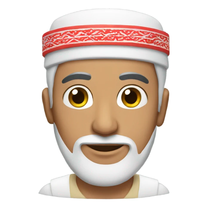 arabic man wearing national clothing  sticker