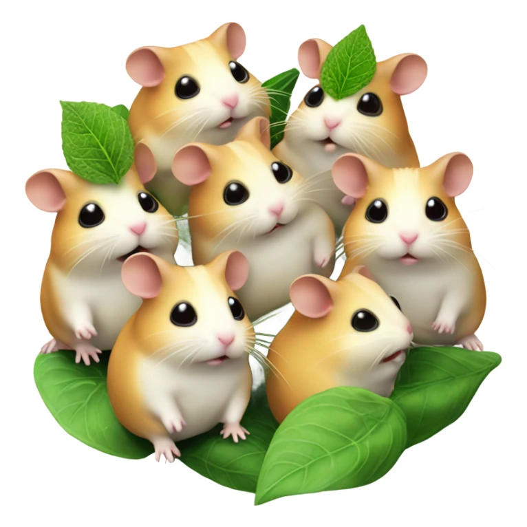 alien hamster cult with cheese and weed sticker