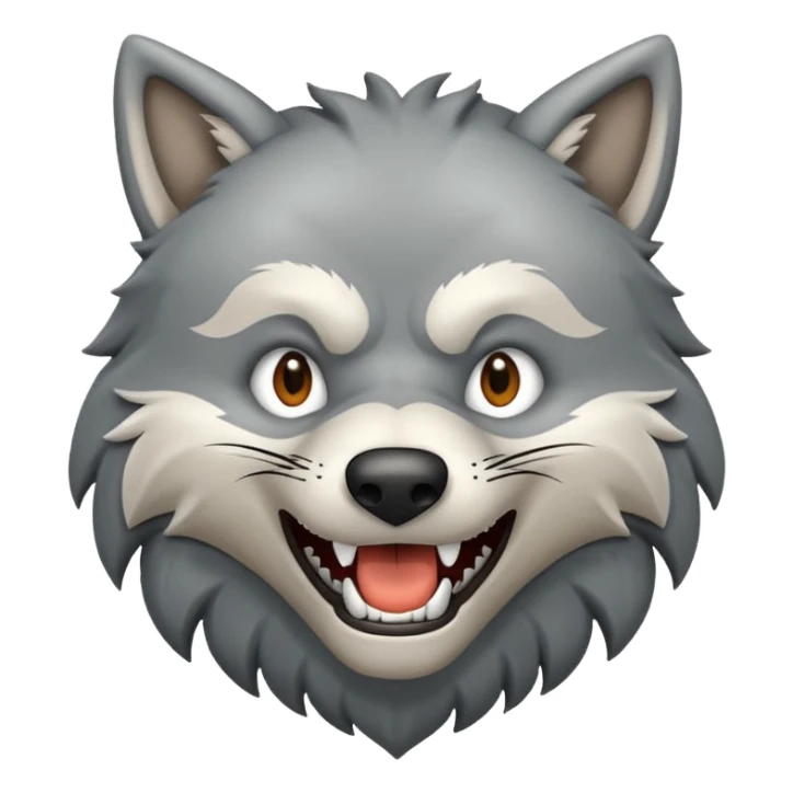 Tráeme una imagen de un lobo enojado sticker
