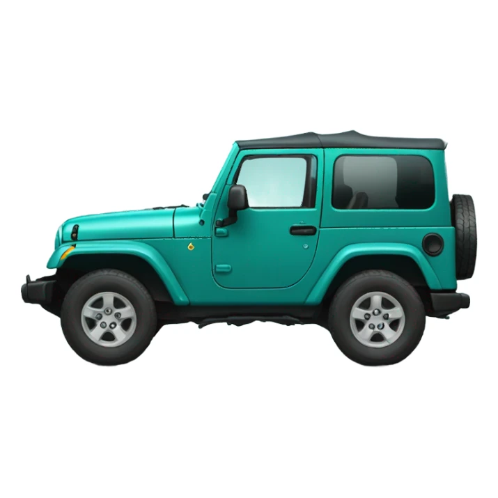 Teal jeep sticker