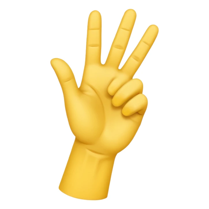 Make a YVL hand emoji doing the YVL hand signal sticker