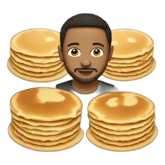famous people eat pancake sticker