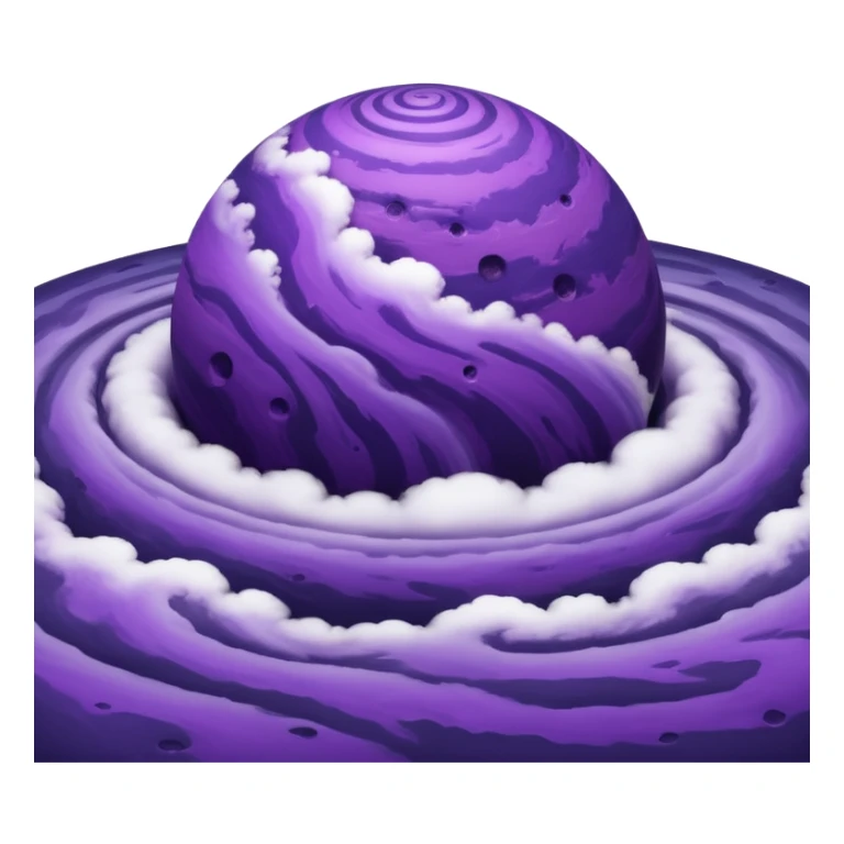 purple planet sticker