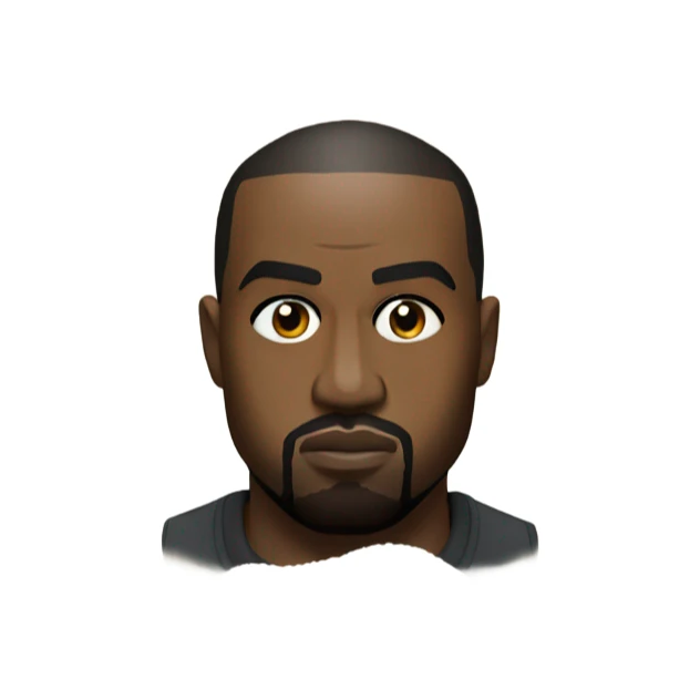 kanye west next to a pile of salt sticker