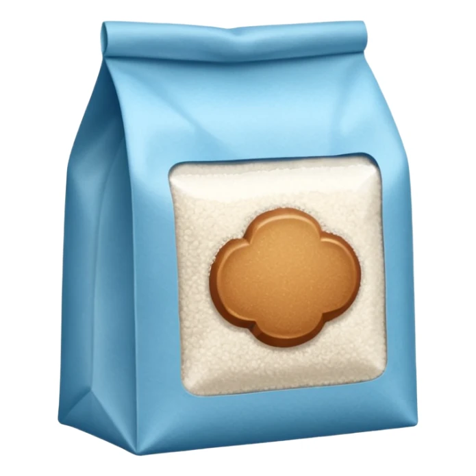 bag of white cane sugar sticker