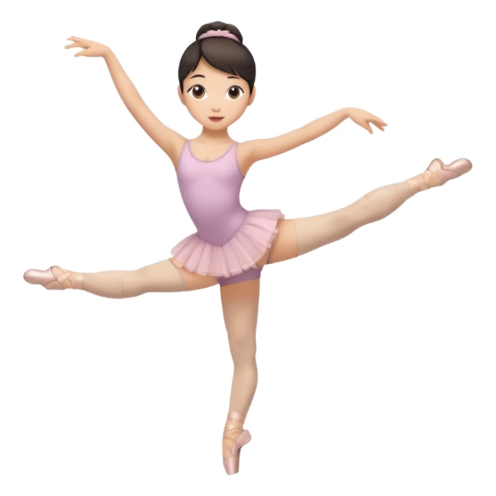 barre fix Asian girl ballet  sticker