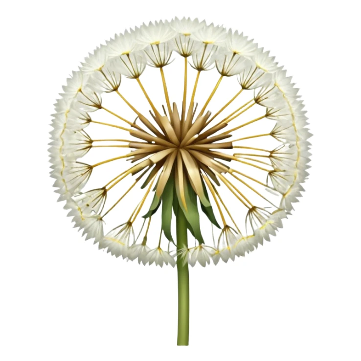 Dandelion flower emoji in white colour looks aesthetic edit better different styles sticker