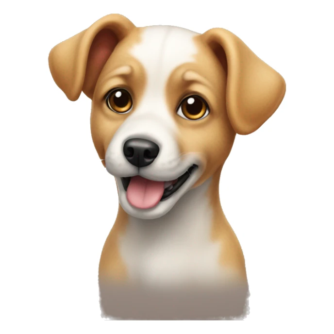 Cute realistic poppy dog sticker