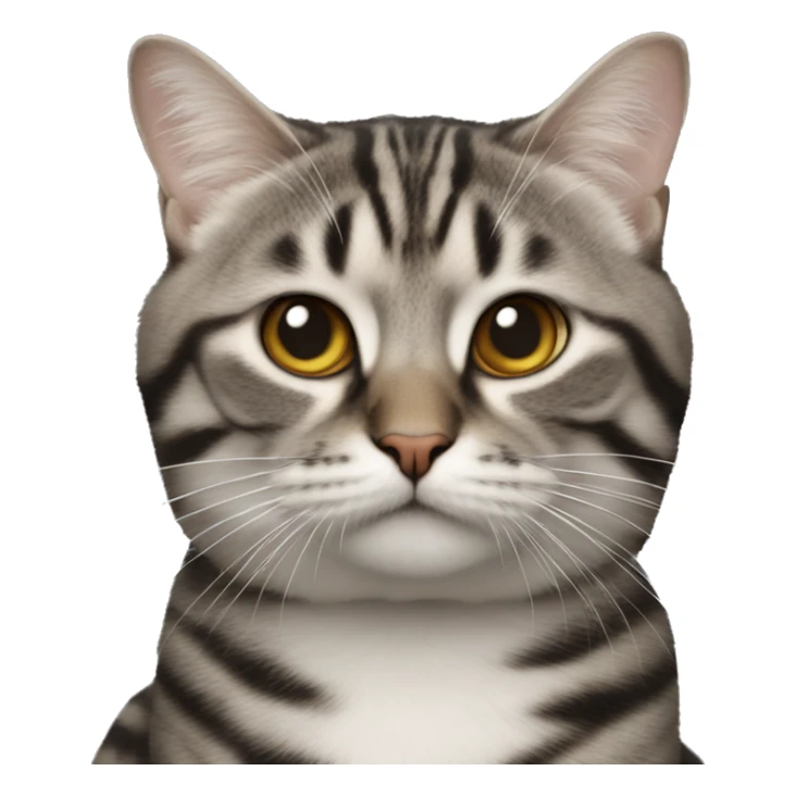 Chat du Bengale qui a une crevette sur la tête  sticker