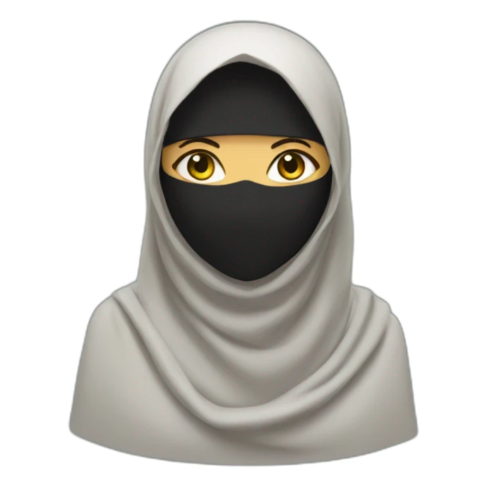 Saudi niqab women sticker