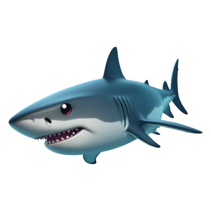 shark whit eyes stars sticker