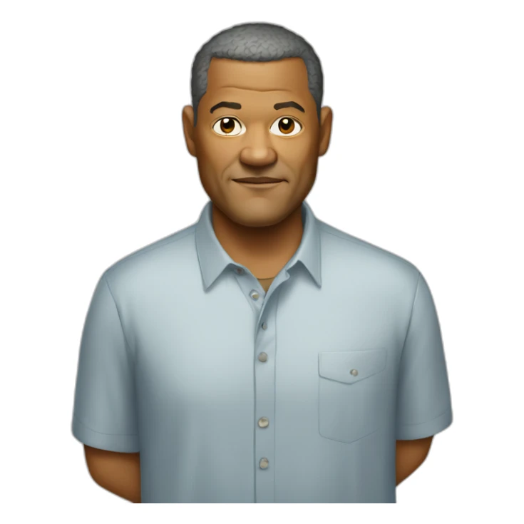 laurence-fishburne cartoon wearing shirt sticker