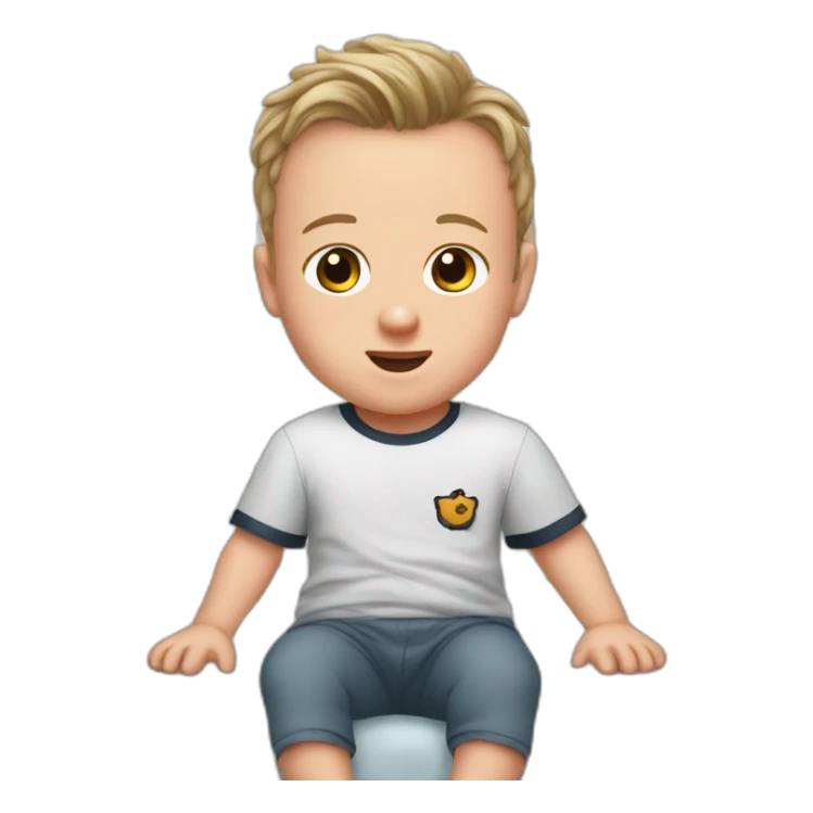 Jonathan Toews as a toddler in a crib sticker