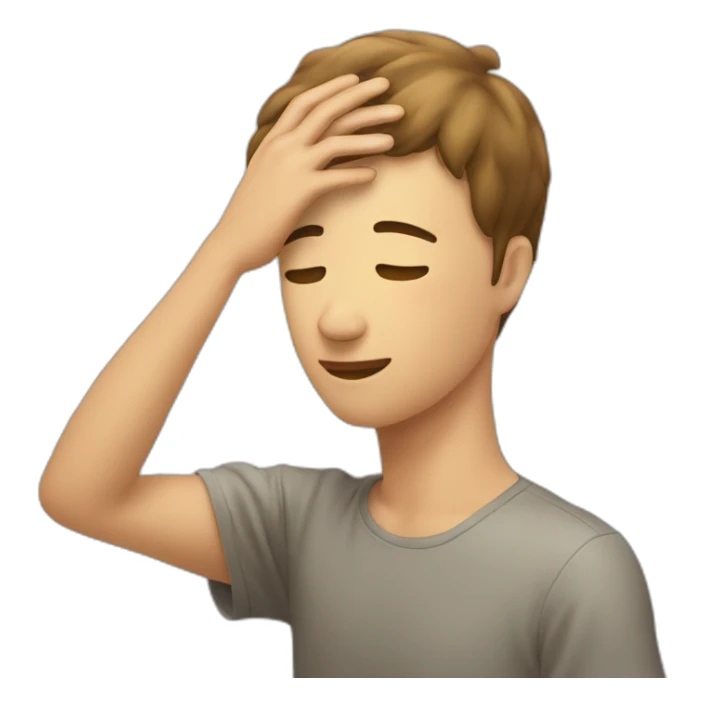 Patting another person on the head, soothing sticker