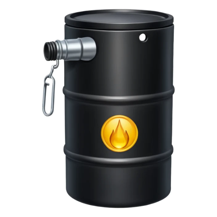 create a realistic canister of oil sticker