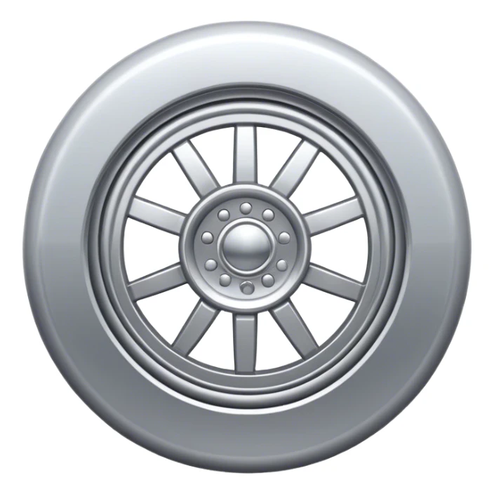 Silvery Wheel capsule sticker