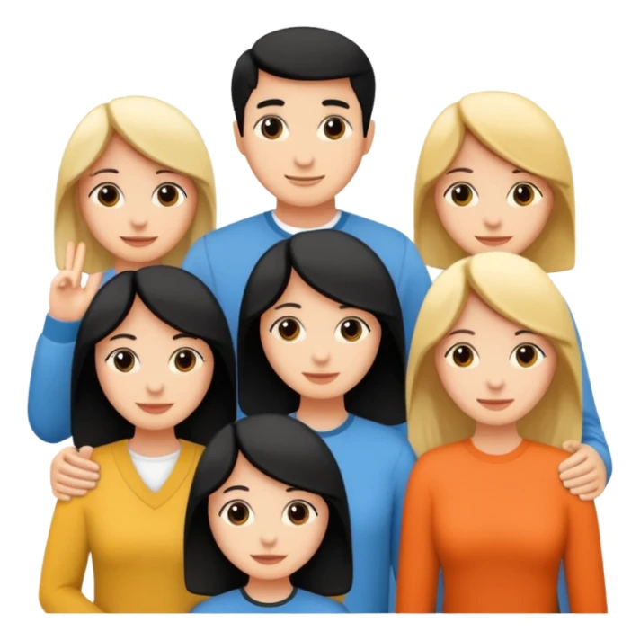 Friends written in English sticker