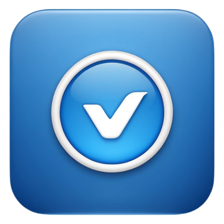 Logo certification de couleur bleu avec le symbole vrai  sticker