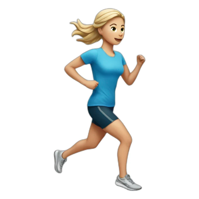 white-girl-running sticker